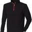 ¼ zip long sleeve fleece piped