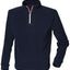 ¼ zip long sleeve fleece piped
