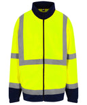 High visibility full-zip fleece