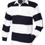 Sewn stripe long sleeve rugby shirt