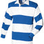 Sewn stripe long sleeve rugby shirt
