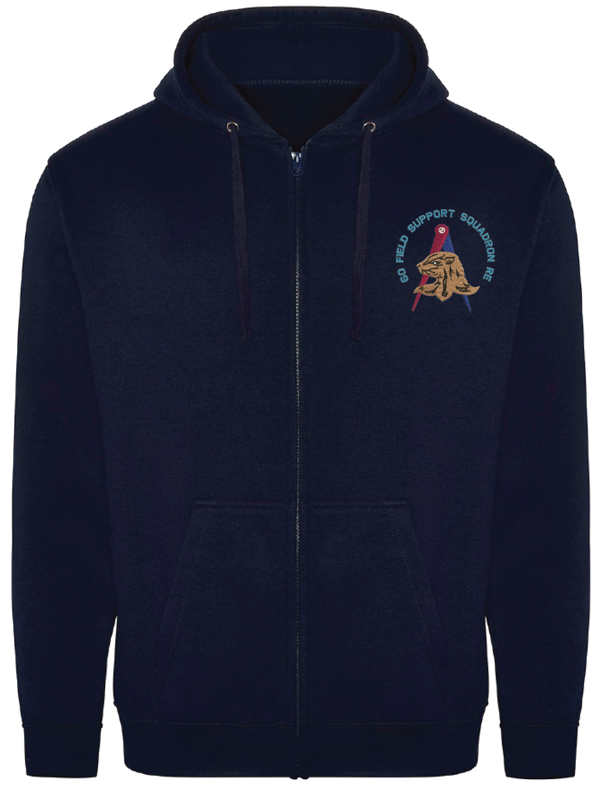 60 Field Supp Sqn Zipped Hoodie