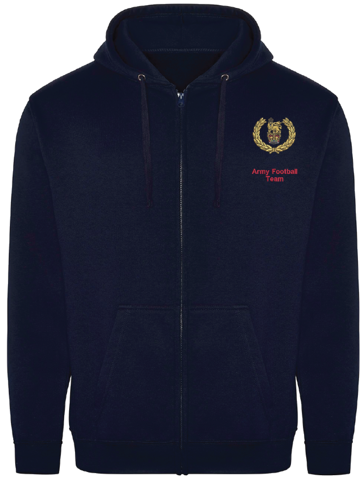Army Football Team Zipped Hoodie