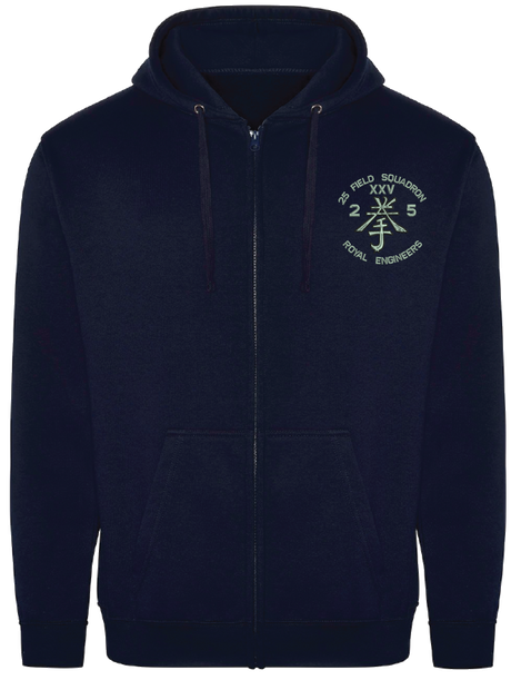 25 Fd Sqn Zipped Hoodie