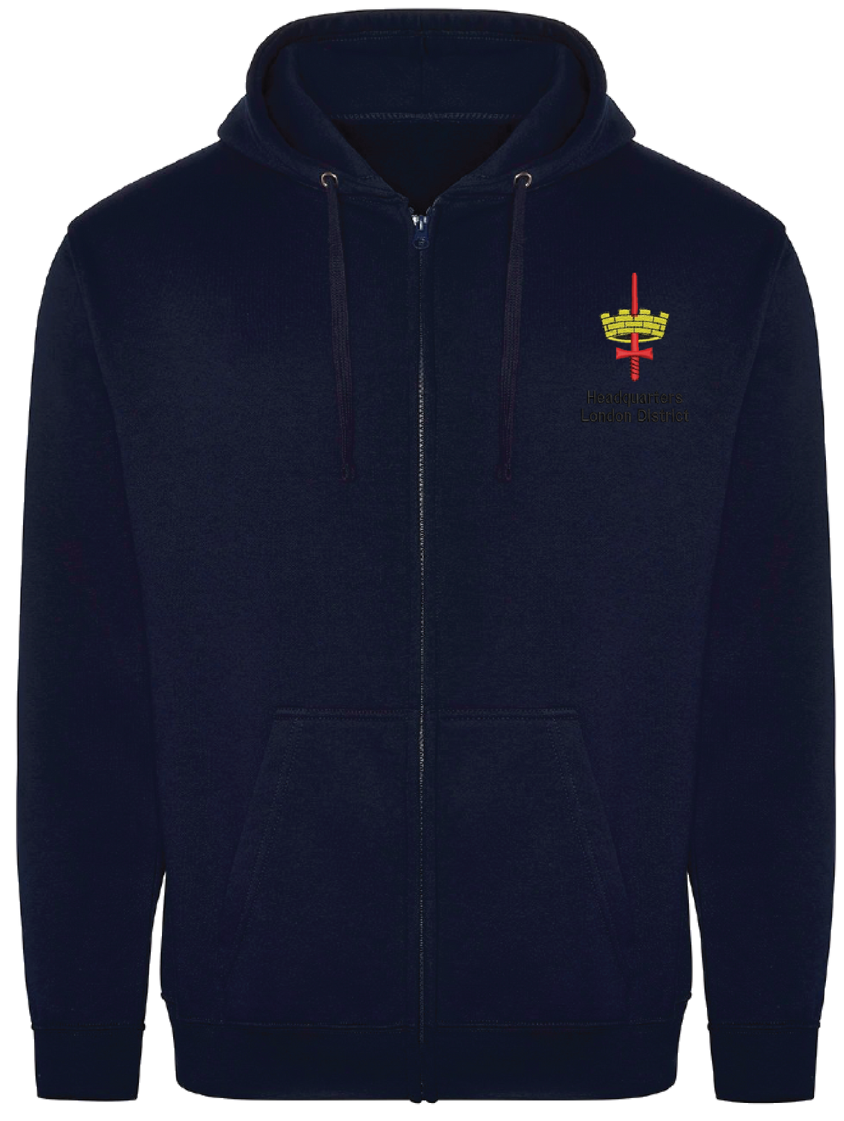 Headquarters London District Zipped Hoodie