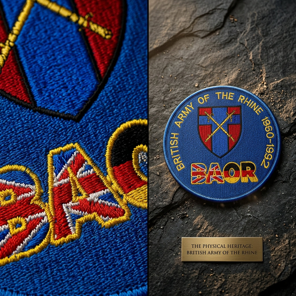 British Army of the Rhine BAOR – Veteran Embroidered Badge
