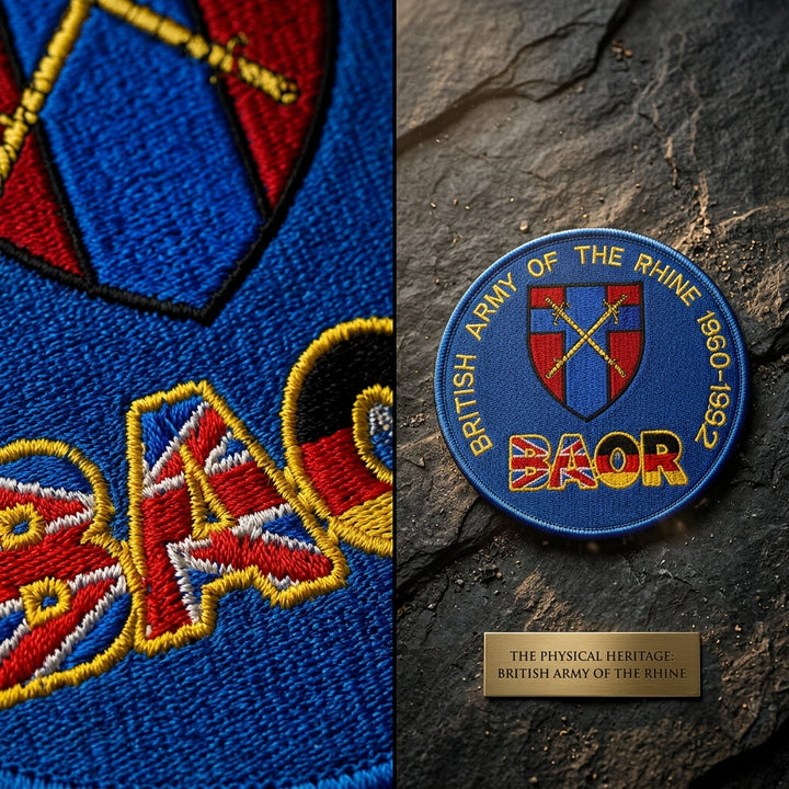 British Army of the Rhine BAOR – Veteran Embroidered Badge