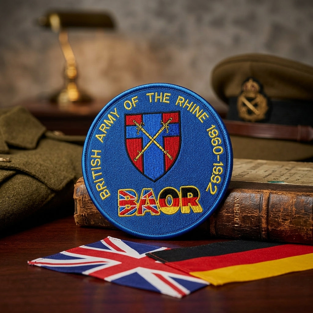 British Army of the Rhine BAOR – Veteran Embroidered Badge