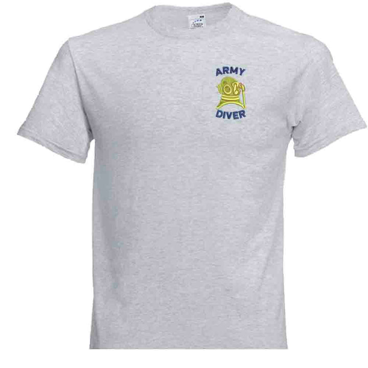 Army Diver Embroidered T-Shirt