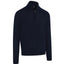 1/4-zip merino blend sweater