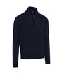 1/4-zip merino blend sweater