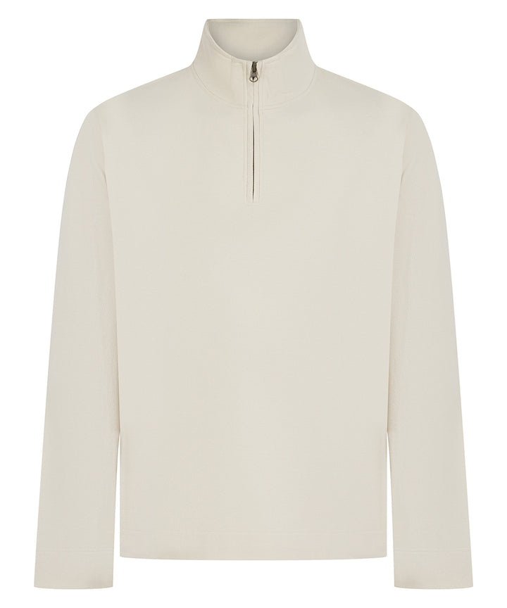 Premium piqué 1/4-zip top