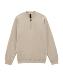 Softstyle™ midweight adult fleece 1/4-zip sweatshirt