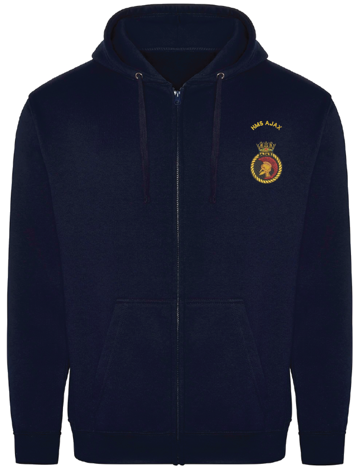 HMS Ajax Zipped Hoodie