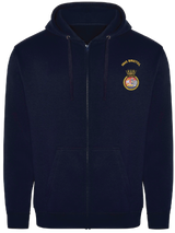 HMS Bristol Zipped Hoodie