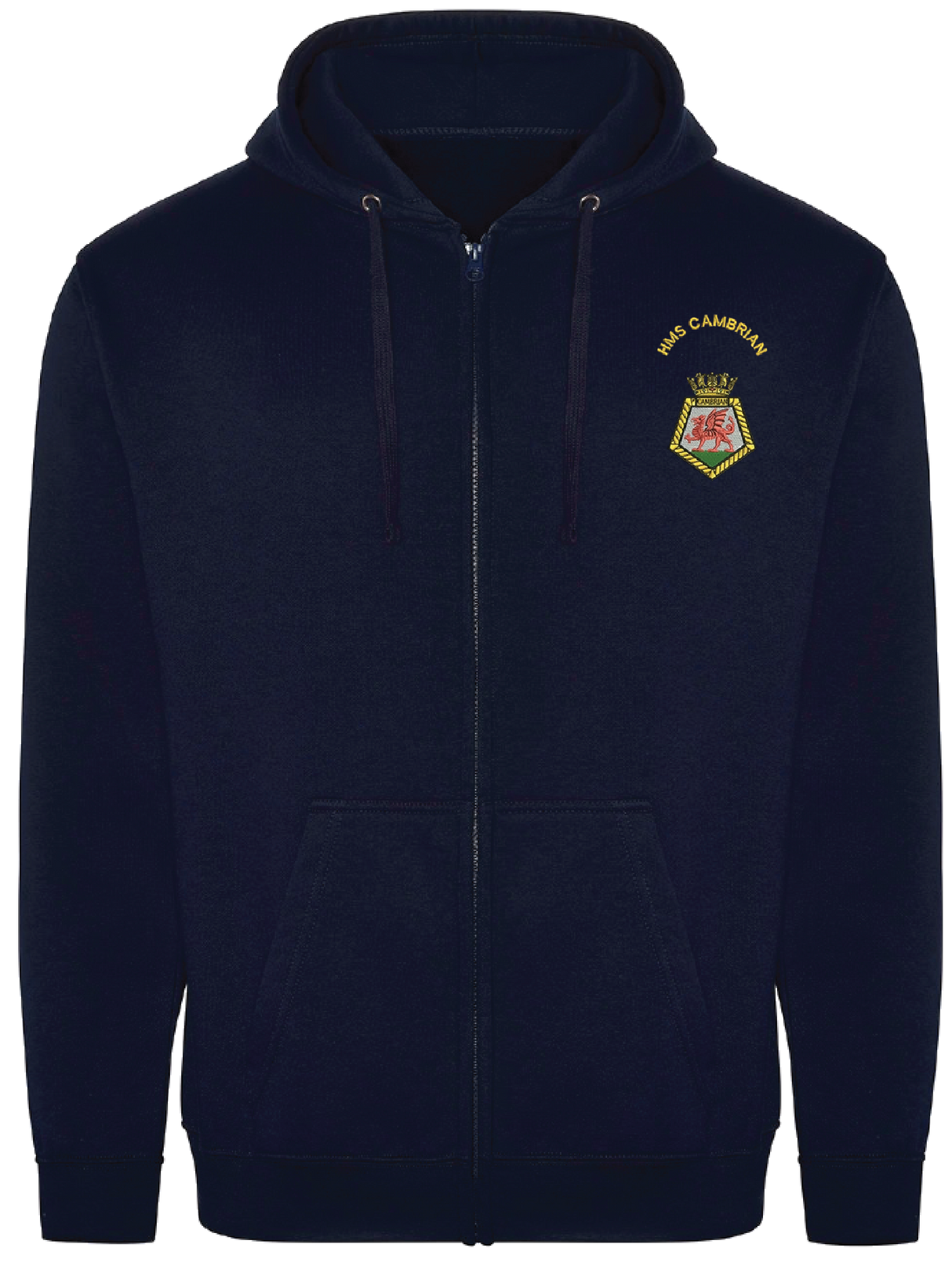 HMS Cambrian Zipped Hoodie