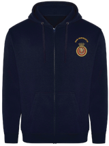 HMS Hurworth Zipped Hoodie