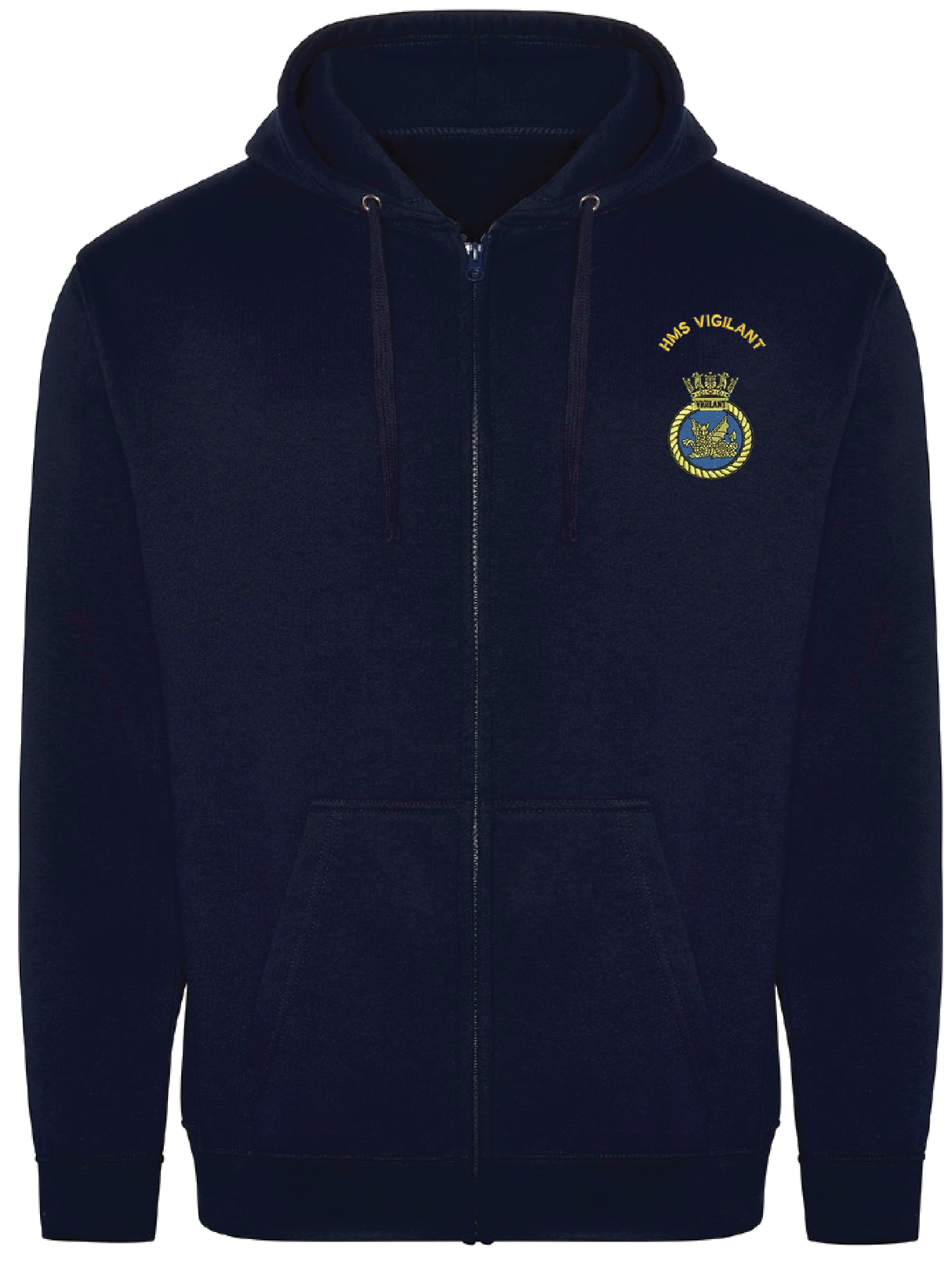HMS Vigilant Zipped Hoodie