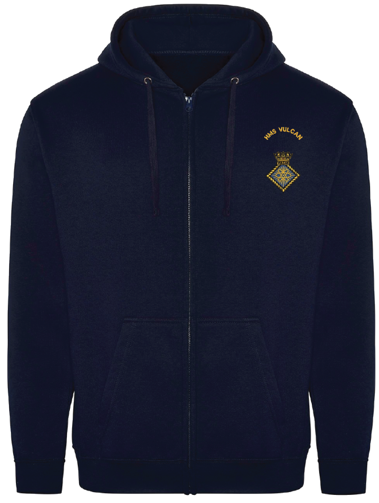 HMS Vulcan Zipped Hoodie