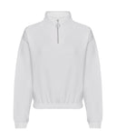 Women's cropped ¼-zip sweat