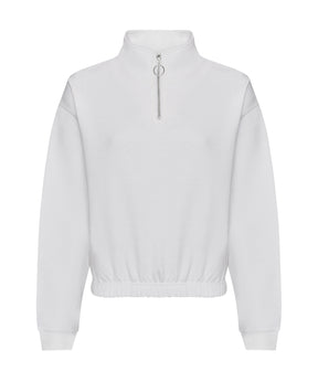 Women's cropped ¼-zip sweat