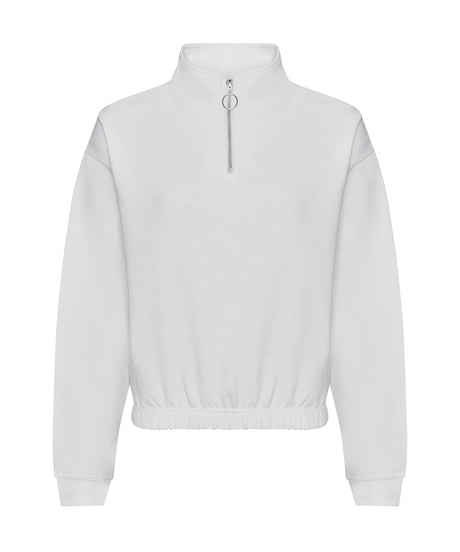 Women's cropped ¼-zip sweat