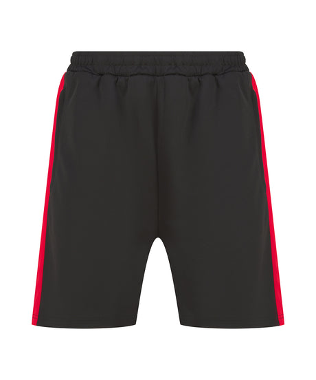 Knitted shorts with zip pockets