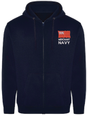 Merchant Navy Zipped Hoodie