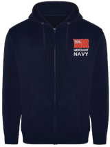 Merchant Navy Zipped Hoodie