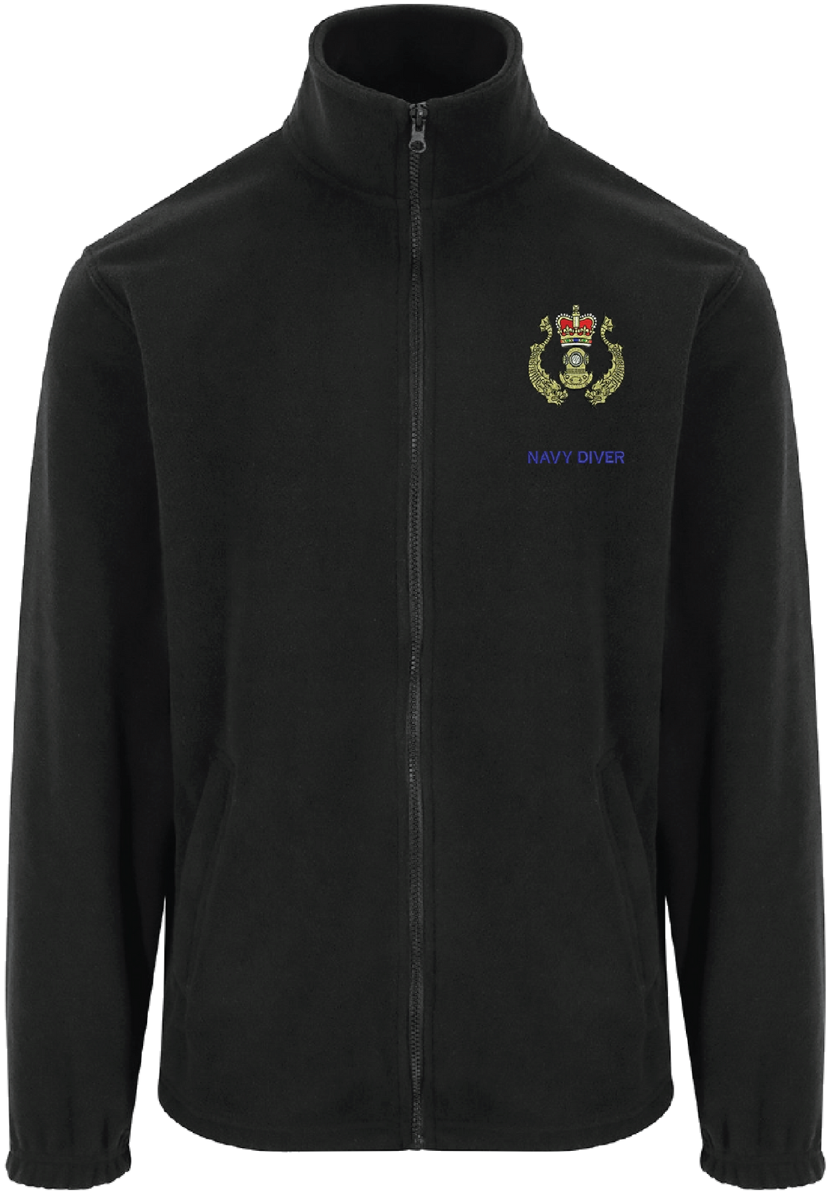 Navy Diver Zipped Fleece