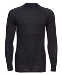 Merino wool crew neck long sleeve top