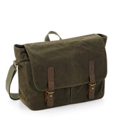 Heritage waxed canvas messenger