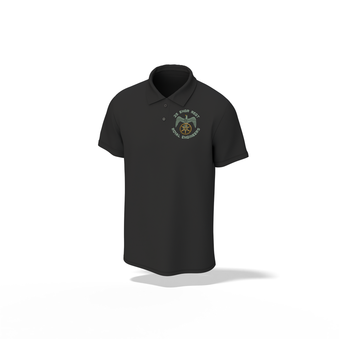 25 Fd Regt Eagle Embroidered Polo Shirt