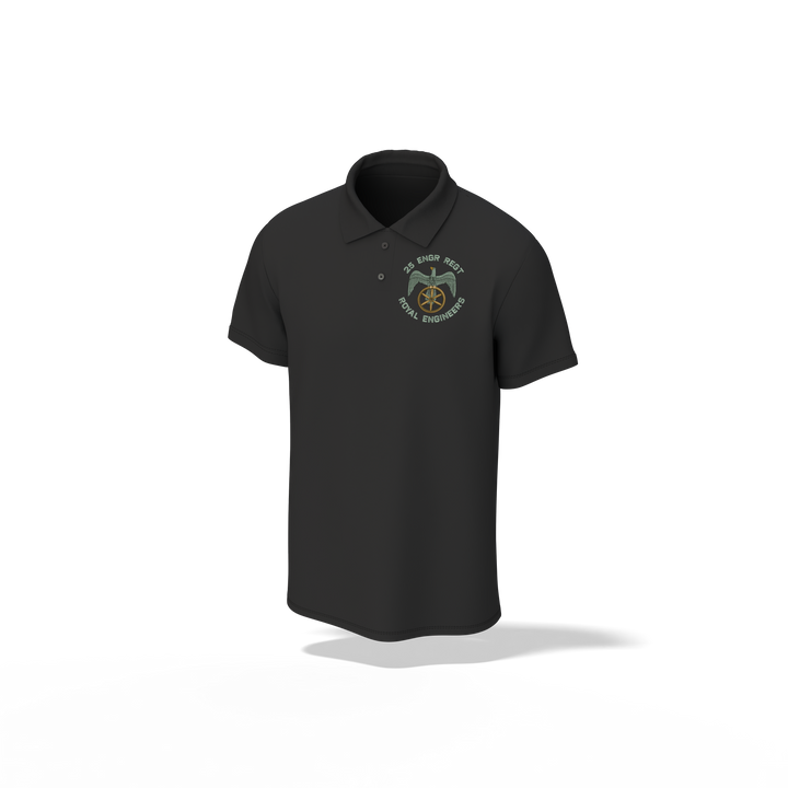 25 Fd Regt Eagle Embroidered Polo Shirt