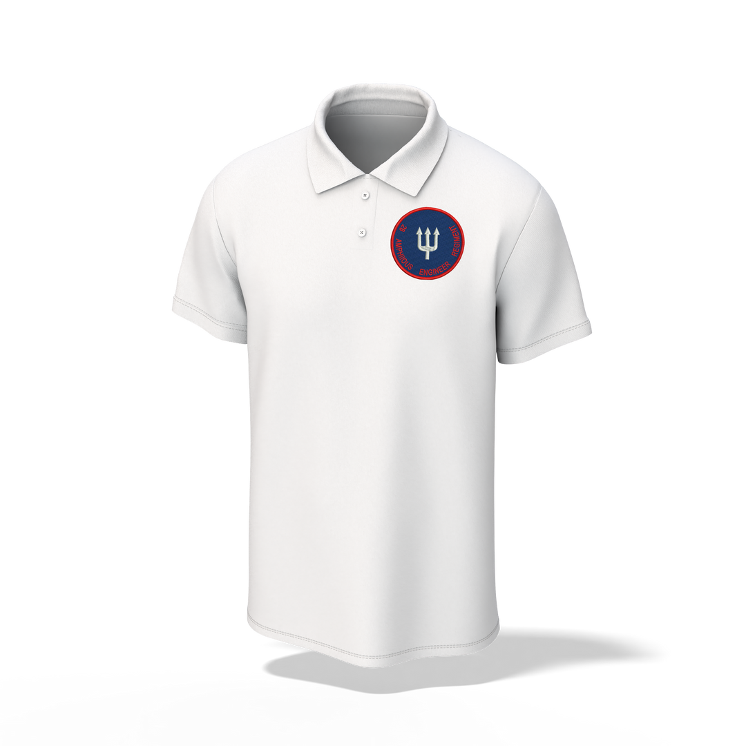 28 AMPH ENGR REGT embroidered polo shirt