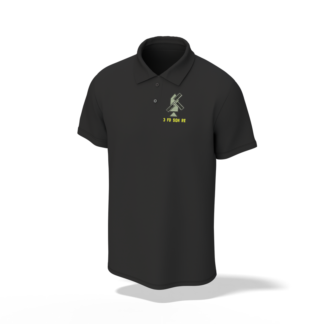 3 FLD SQN EMBROIDERED POLO SHIRT