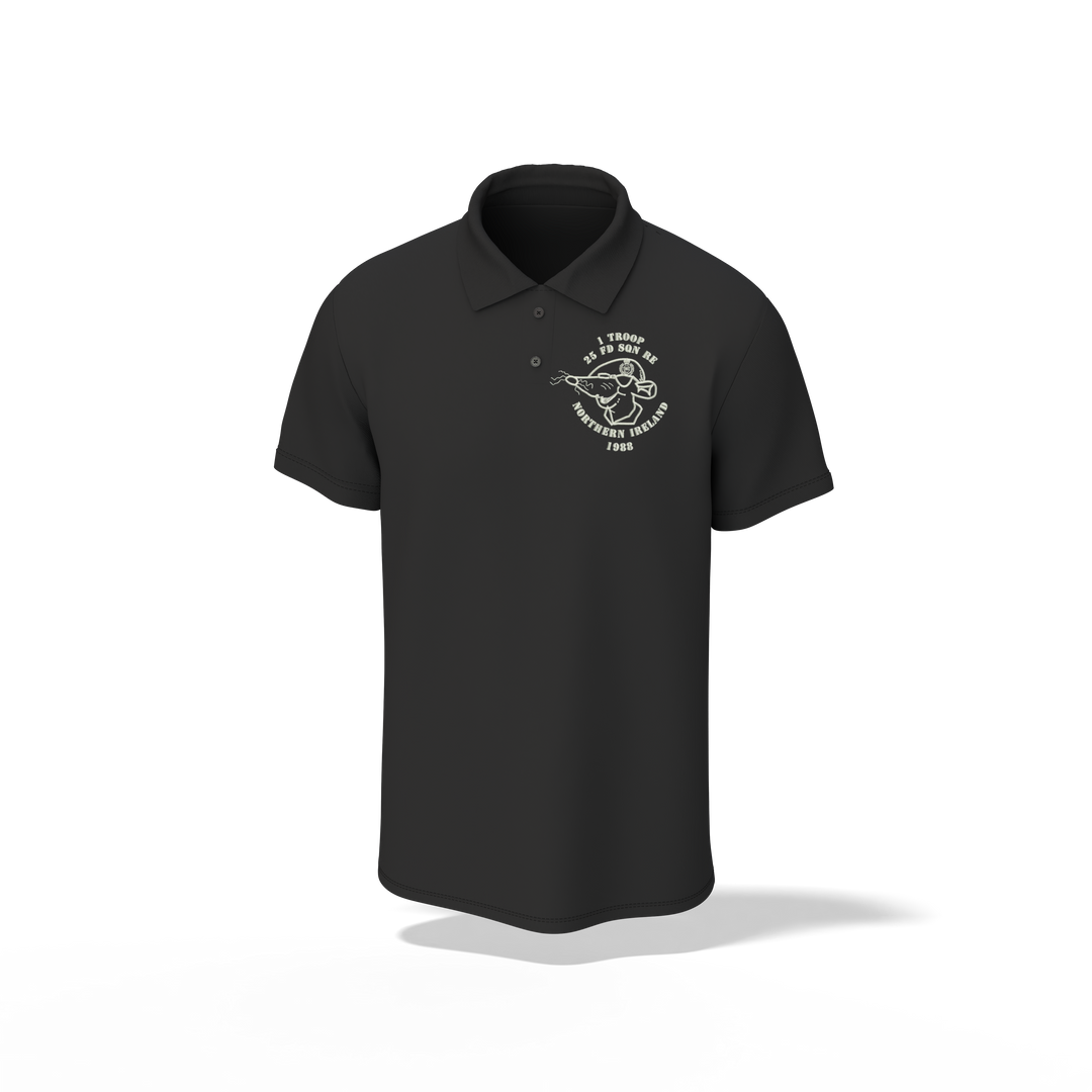 1 Troop 25 Fd Sqn Embroidered Polo Shirt