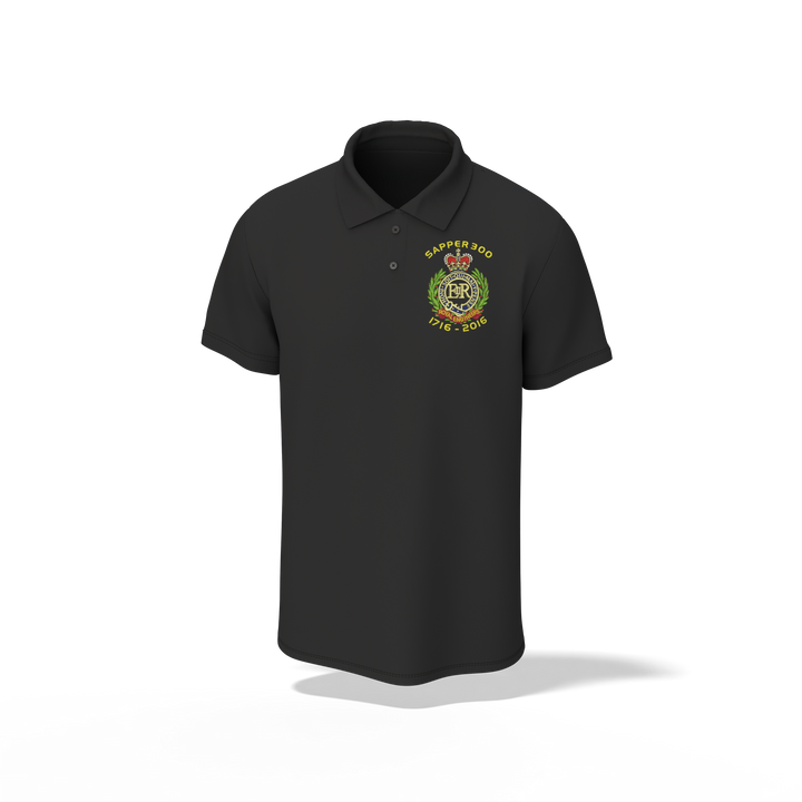 Sapper 300 & Cap badge Embroidered T-Shirt