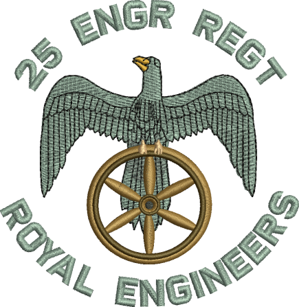 25 Fd Regt Eagle Embroidered Polo Shirt