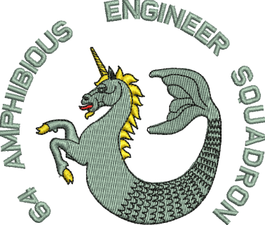 64 Amph Engr Sqn Embroidered Polo Shirt