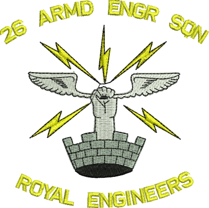 26 Armd Engr Sqn Embroidered Polo Shirt
