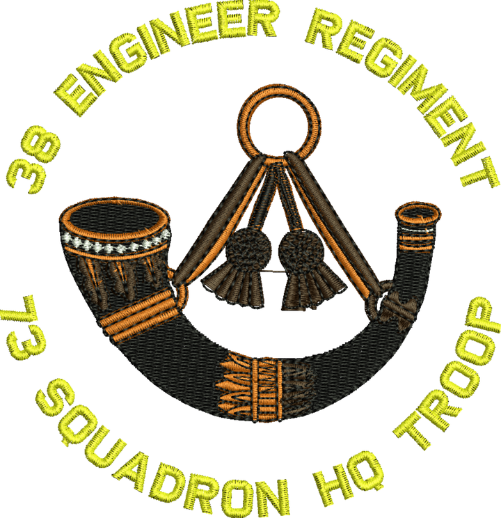 38 Engr Regt - 73 Sqn HQ Troop Embroidered Polo Shirt