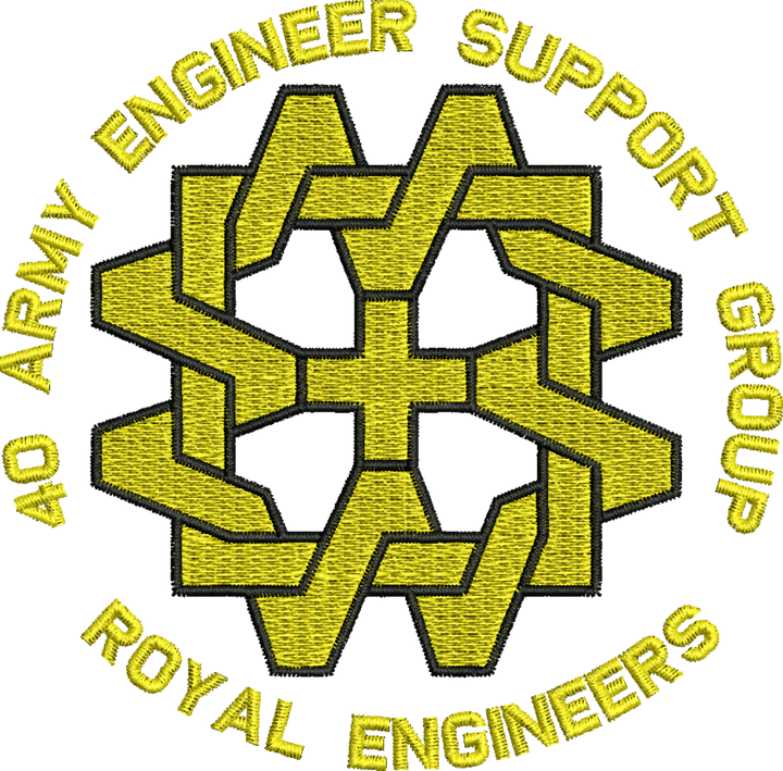 40 Army Engr Sp Gp Embroidered Polo Shirt