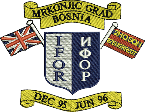 2 HQ Bosnia Embroidered T-Shirt