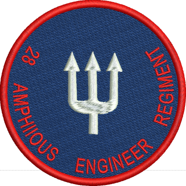 28 AMPH ENGR REGT embroidered polo shirt