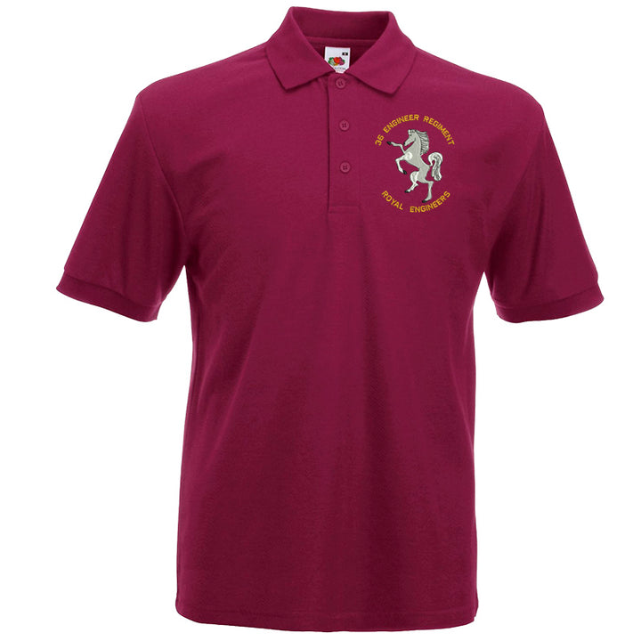 36 Engr Regt Embroidered Polo Shirt