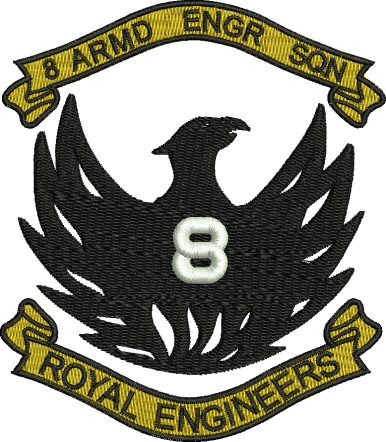 8 Armoured Engineers Embroidered Polo Shirt