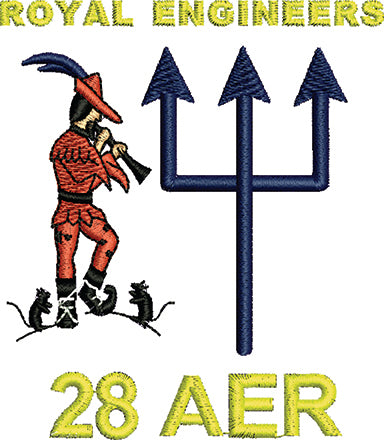 28 Amph Engr Regt Embroidered Polo Shirt