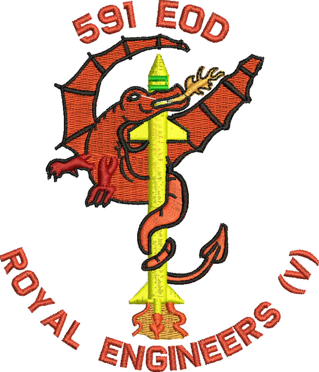 591 EOD Embroidered Polo Shirt