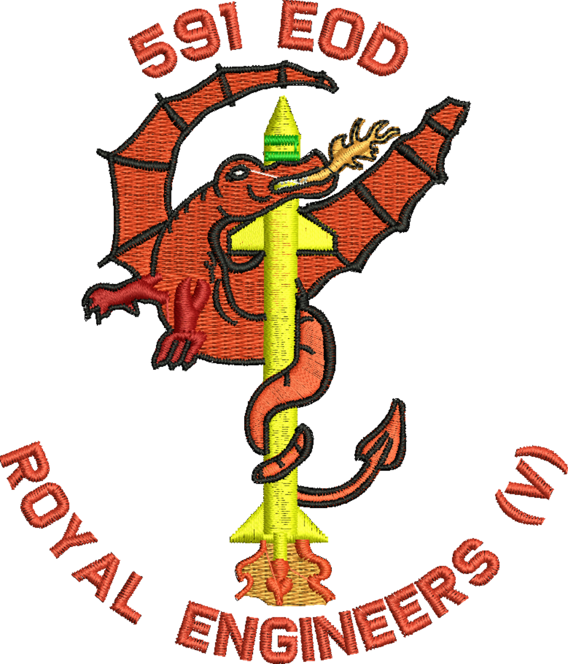 591 EOD Embroidered Polo Shirt